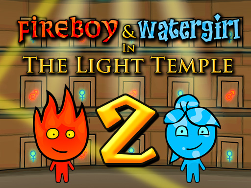 Gameplay preview of Fireboy and Watergirl: Light Temple browser game from our arcade library collection showcase page