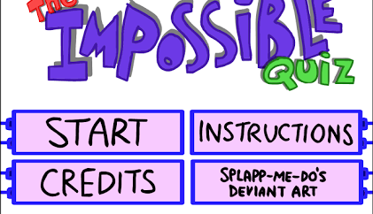 Gameplay preview of Dodge trick questions and survive the gauntlet browser game from our arcade library collection showcase page