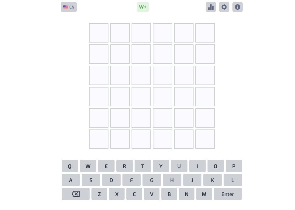Gameplay preview of Play Wordle 2 in Your Browser browser game from our arcade library collection showcase page
